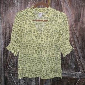 Worthington Women's Blouse - Yellow and Black